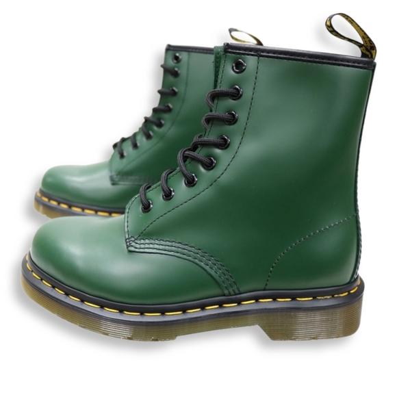 Dr. Martens 1460 8-Eye, green leather boots UK 4 | US / AU 6 | EUR 37 - Picture 10 of 10